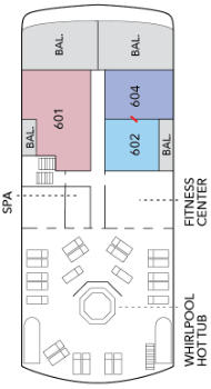Choose your cabin on Upper Deck             